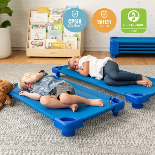 Classroom Furniture ECR4Kids Stackable Kiddie Cot