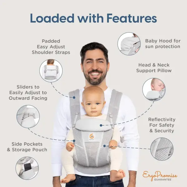 Ergobaby Breeze Breathable Mesh Baby Carrier