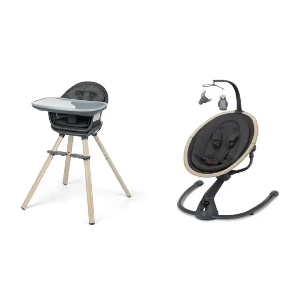 Maxi-Cosi Moa 8-in-1 Highchair & Cassia Swing