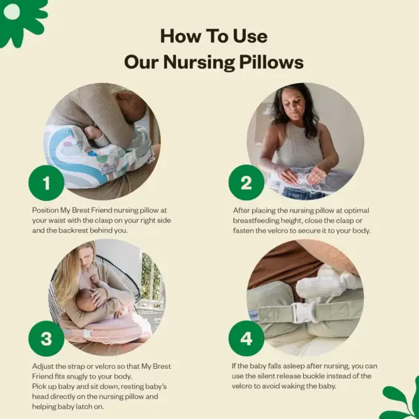 My Brest Friend Deluxe Nursing Pillow - How to use