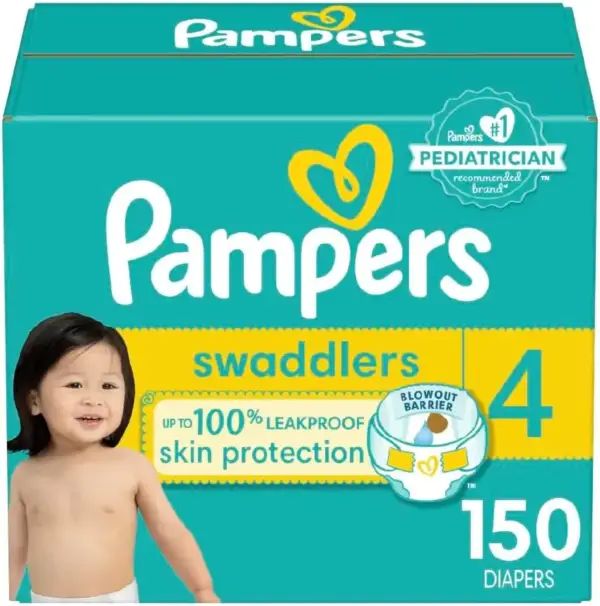 Pampers Swaddlers Diapers - 10 Sizes - 19 to 198 Count