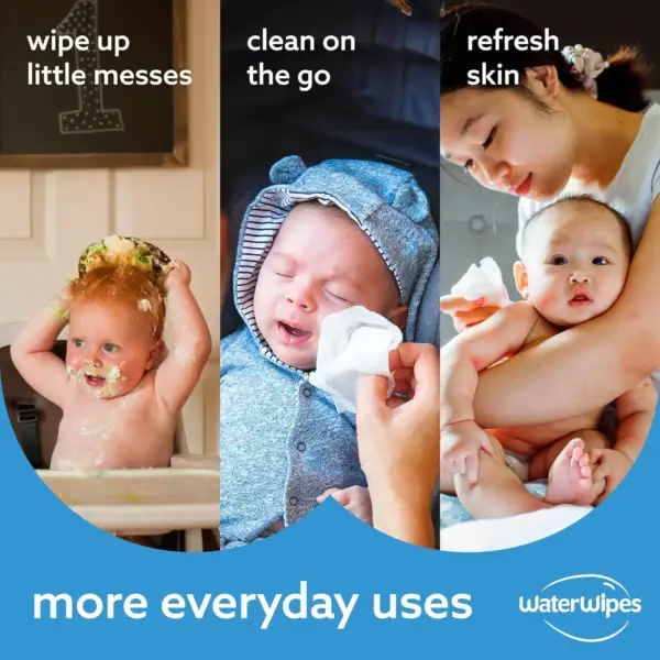 WaterWipes Plastic Free Original Baby Wipes Uses