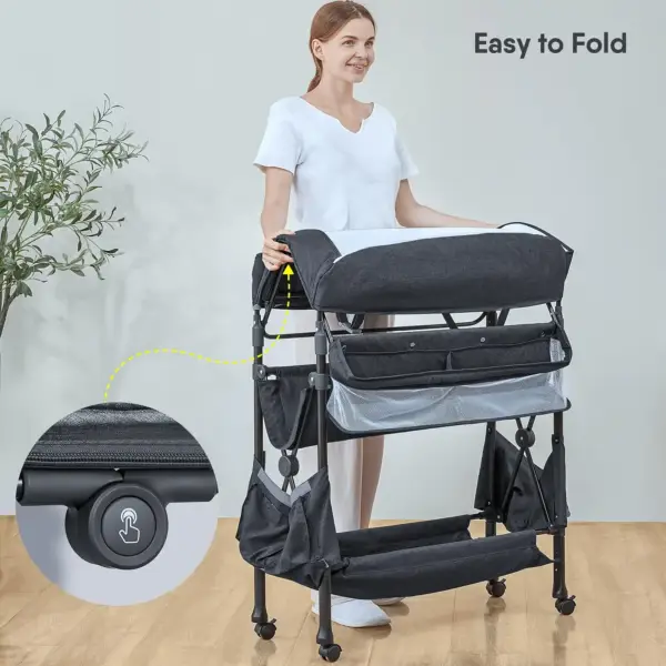 BabyBond Portable Baby Changing Table (Foldable) - Easy to fold