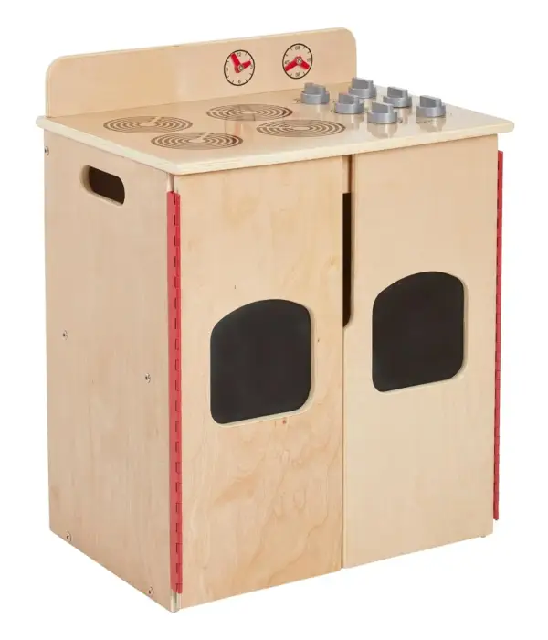 ECR4Kids Play Kitchen Stove Wooden Playset