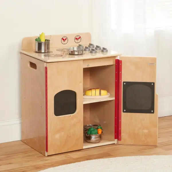 Play Kitchen Stove Wooden Playset