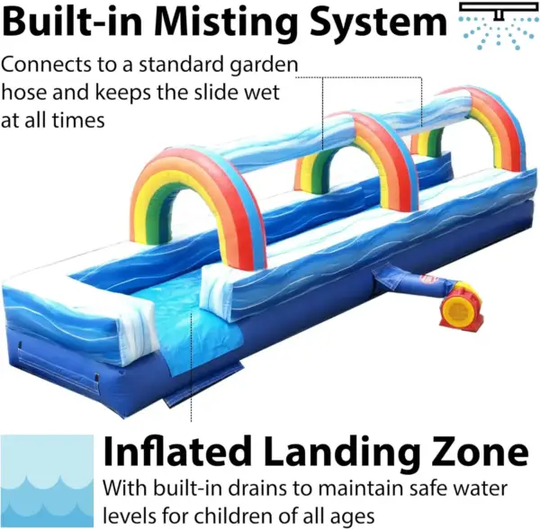 Blue Marble Inflatable Slip and Splash Slide - Instruction