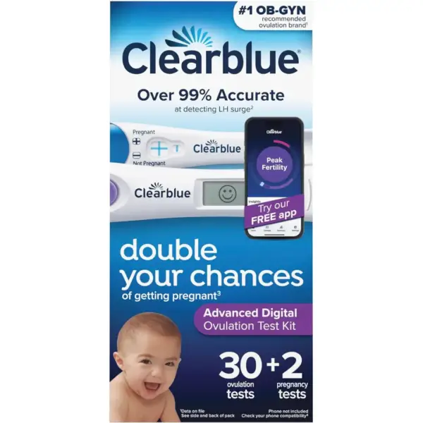 Clearblue Advanced Digital Ovulation Test Kit - 32 Count