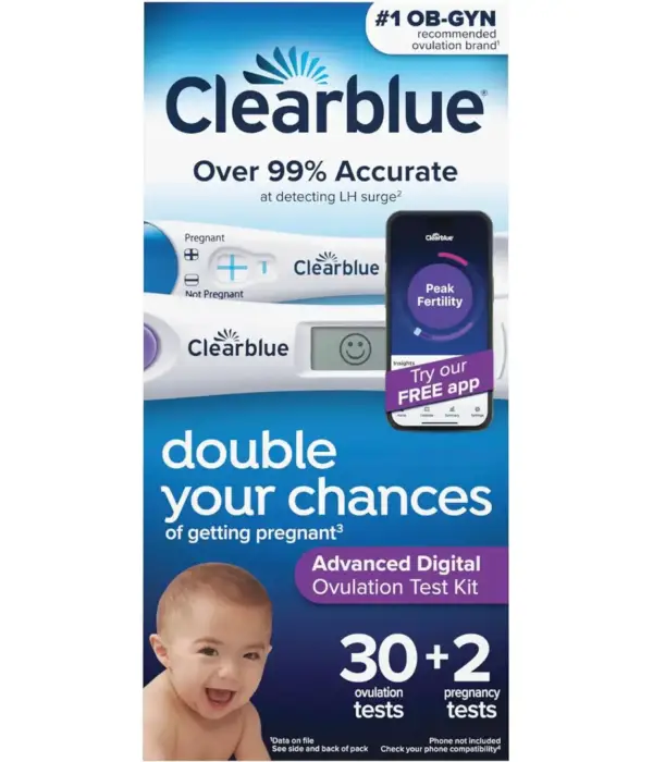 Clearblue Advanced Digital Ovulation Test Kit - 32 Count