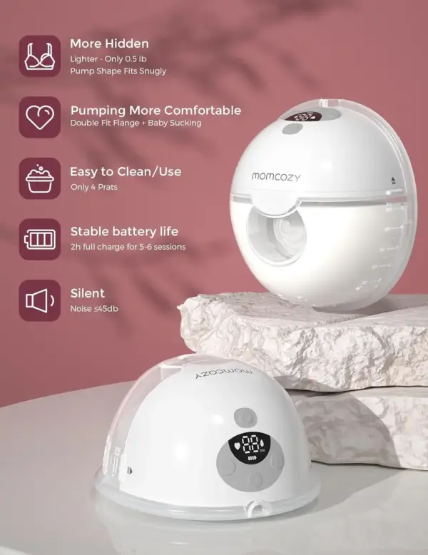 Hands Free Electric Breast Pump Wearable - Portable - Instruction