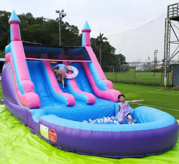 Inflatable Water Slide for Adults & Kids - Double Slides - Fun